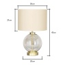 BHS Mini Metro Table Lamp - Satin Brass