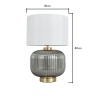 BHS Lyna Table Lamp - Satin Brass