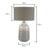 BHS Cherry Ombre Ceramic Lamp - Grey