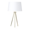 BHS Tristan Table Lamp - White Brass