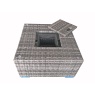 Signature Weave Signature Weave Georgia Corner Sofa Set With Ice Bucket - Grey