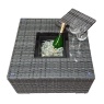 Signature Weave Signature Weave Georgia Corner Sofa Set With Ice Bucket - Grey