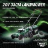 Webb Eco WEV20LM33B4 20V 33cm (13inch) Cordless Rotary Lawnmower (4Ah Battery & Charger included)