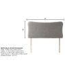 Silentnight Austen Strutted Headboard