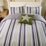 Helena Springfield Beach House Stripe Duvet Set - Green & Slate