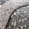 Catherine Lansfield Blocks Duvet Set - Black