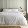 Catherine Lansfield Heatset Wave Duvet Set - White