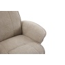 Maine Fabric Recliner Chair & Stool Set - Camel